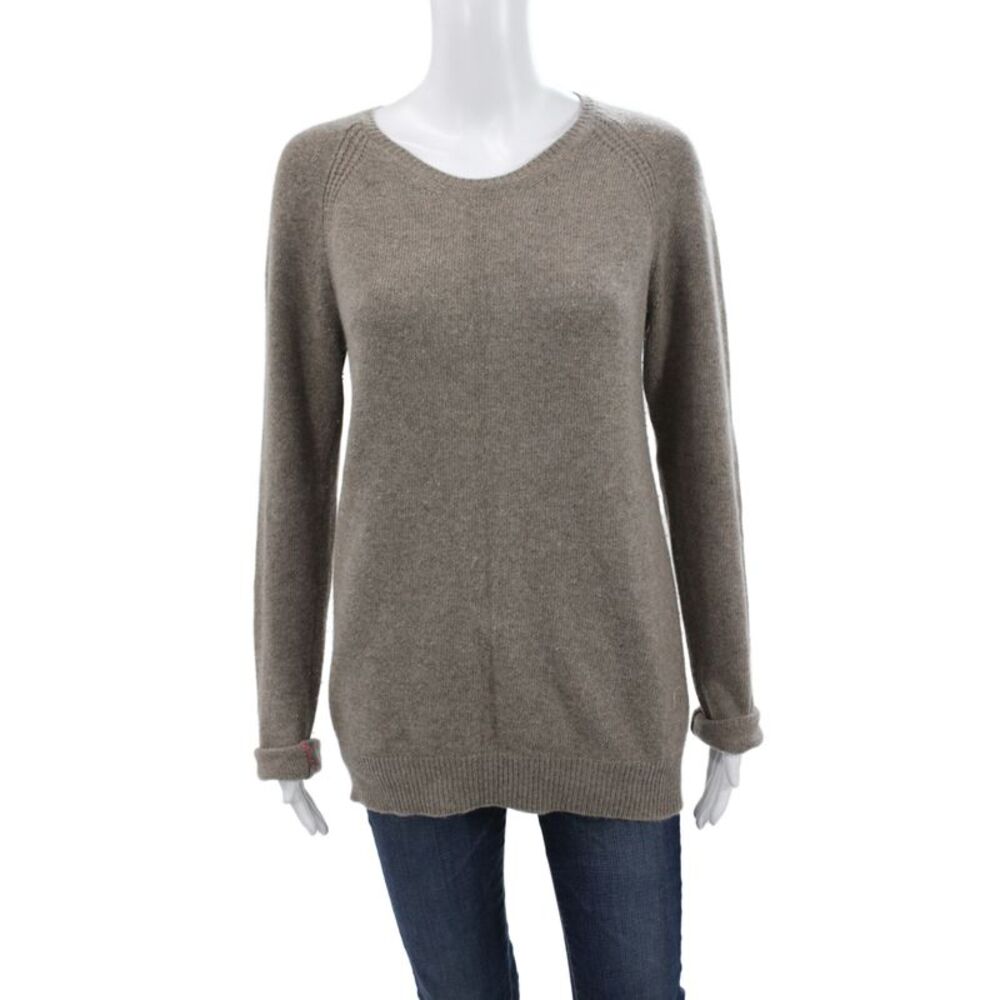 Stella McCartney Unisex Gray Pullover Sweater Crew Neck Cashmere Wool Size 40